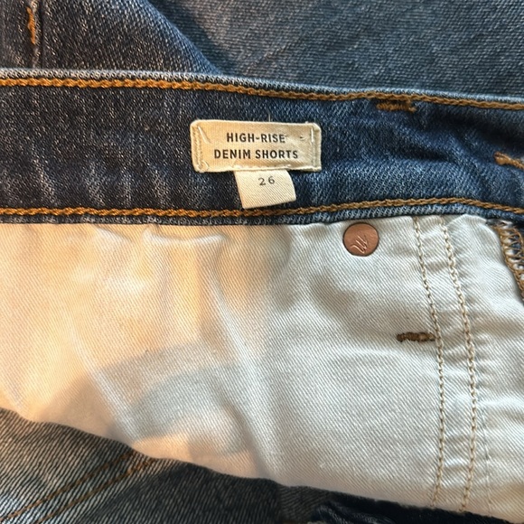 MADEWELL Women's High-Rise Denim Shorts Raw Hem Size 26 - Picture 7 of 11